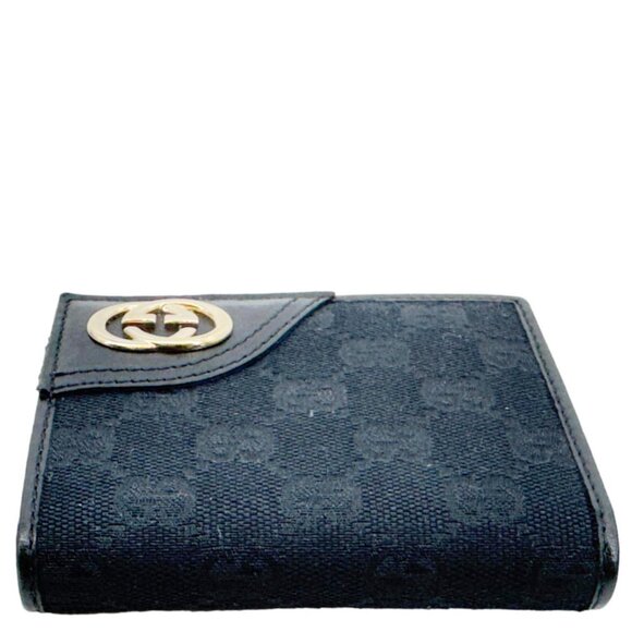 Gucci  Bifold Vintage GG Canvas Wallet Black 184597 - Picture 5 of 14